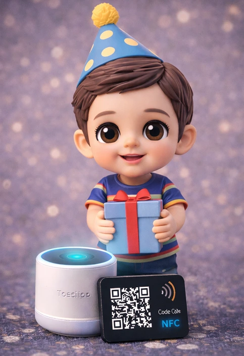Figura 3D con voz niño