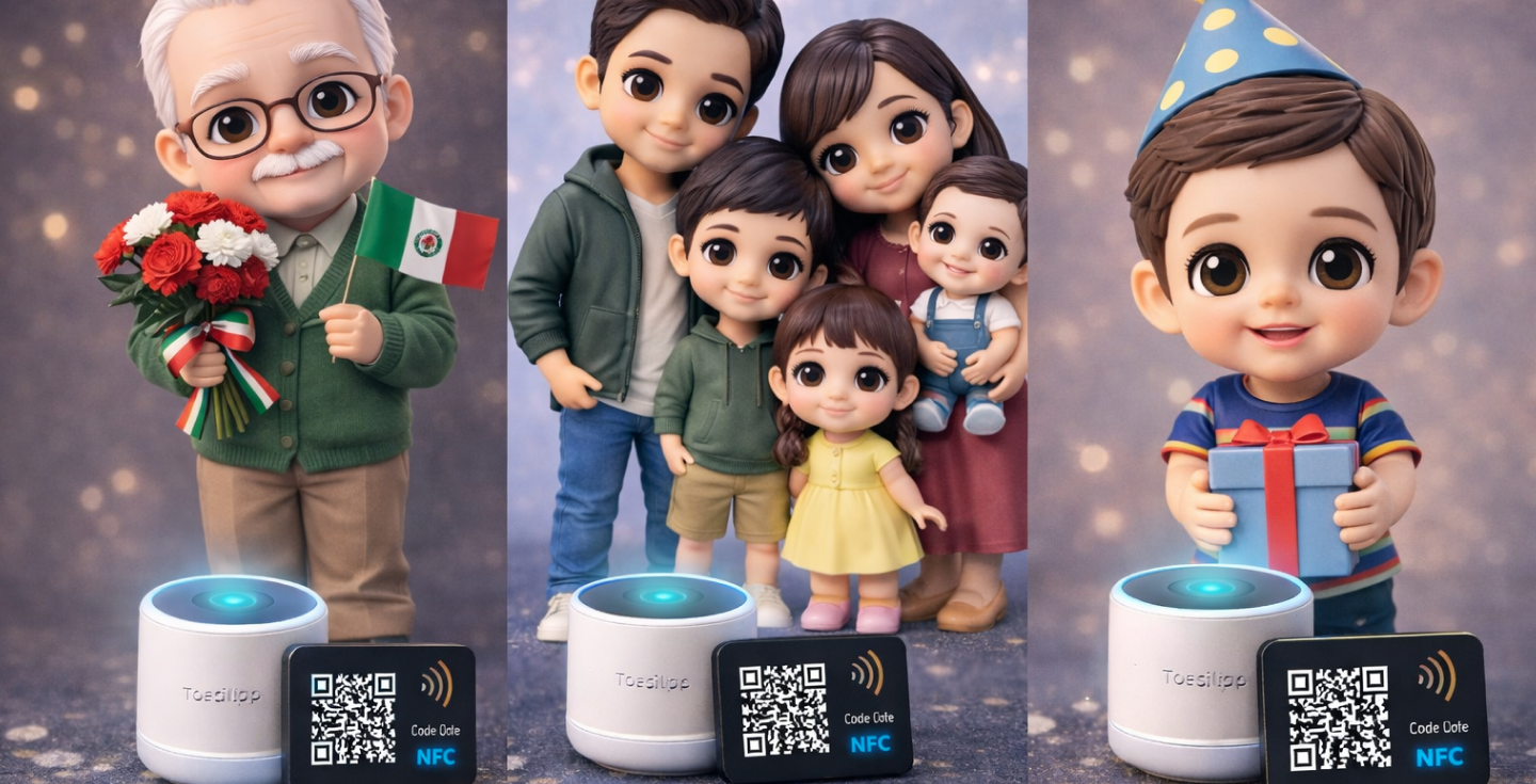 Figura 3D familia voz